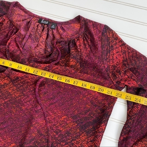 A.n.a Long sleeve sheer tunic blouse Size XS - Picture 9 of 11